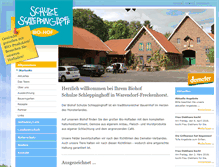 Tablet Screenshot of biohof-warendorf.de